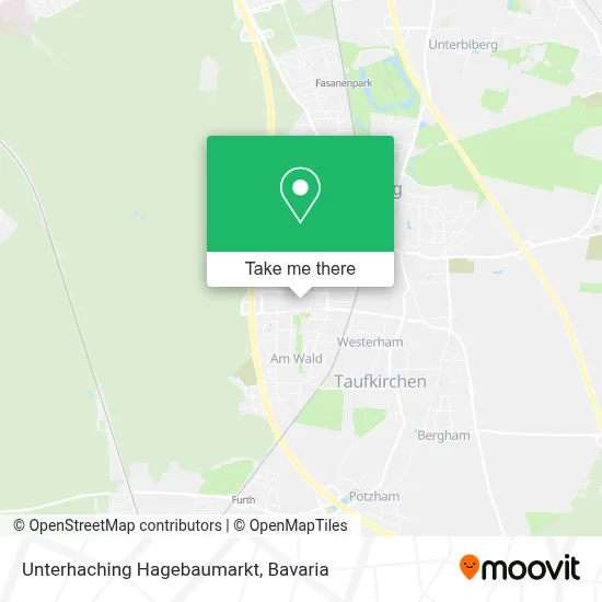 Unterhaching Hagebaumarkt map