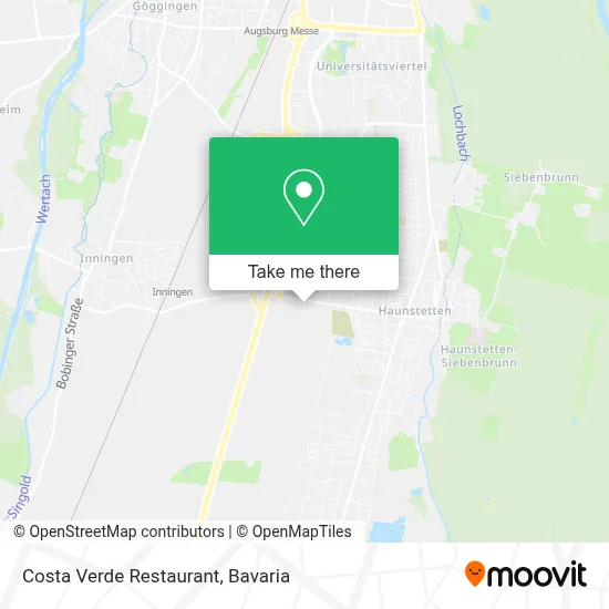 Restaurant Costa Verde map
