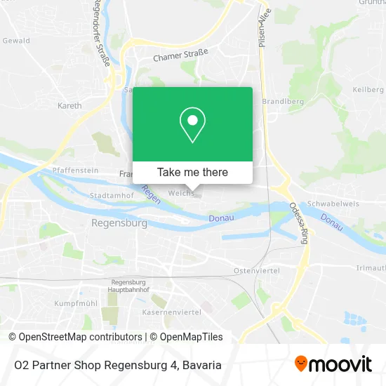 O2 Partner Shop Regensburg 4 map