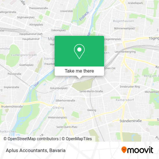 Aplus Accountants map