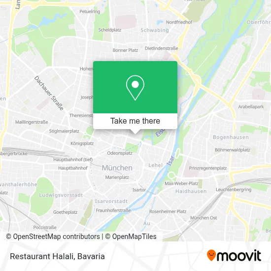 Restaurant Halali map