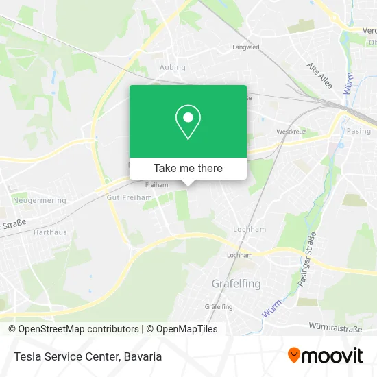Tesla Service Center map