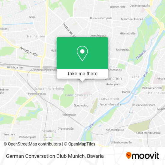 German Conversation Club Munich map