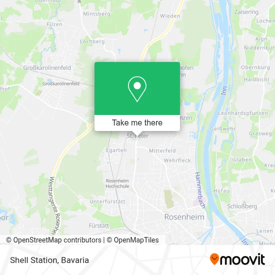 Shell Station map