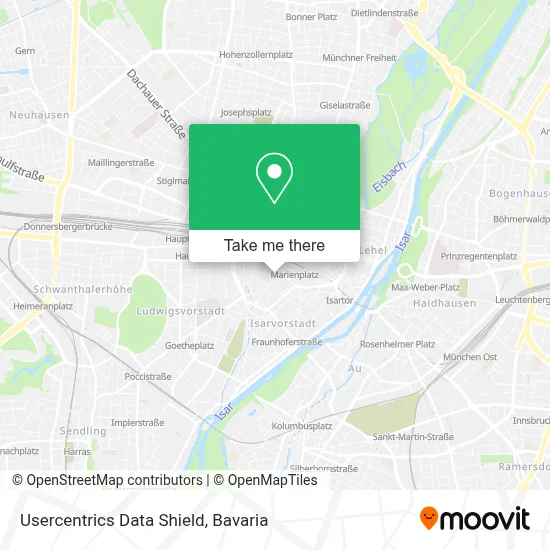 Usercentrics Data Shield map