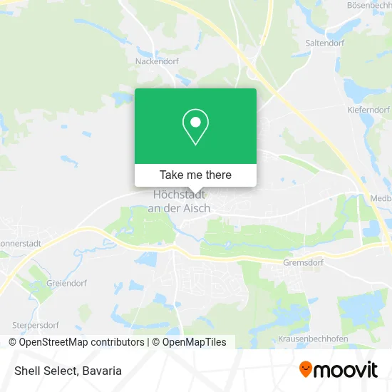 Shell Select map