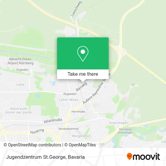 Jugendzentrum St.George map