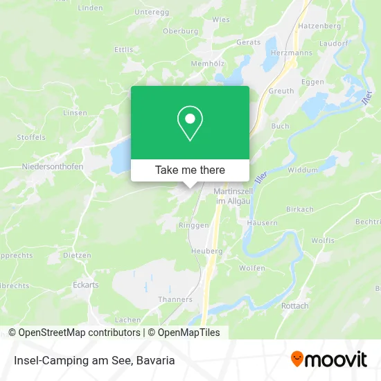 Insel-Camping am See map