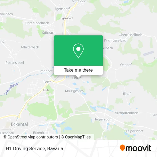 H1 Driving Service map