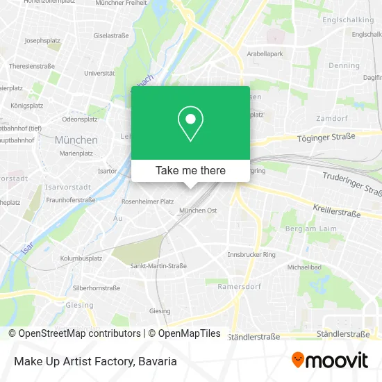 Make Up Artist Factory map