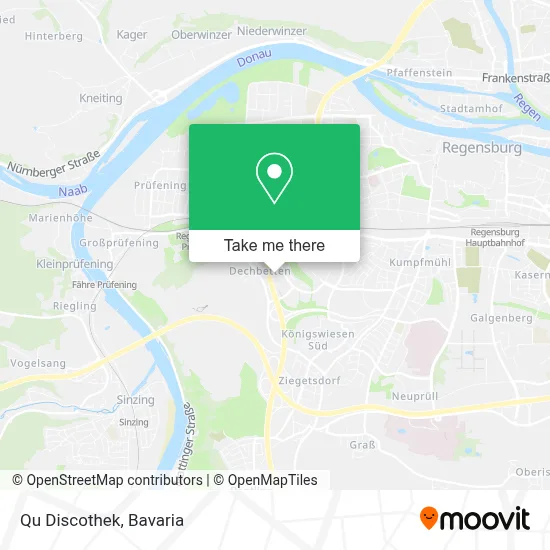 Qu Discothek map
