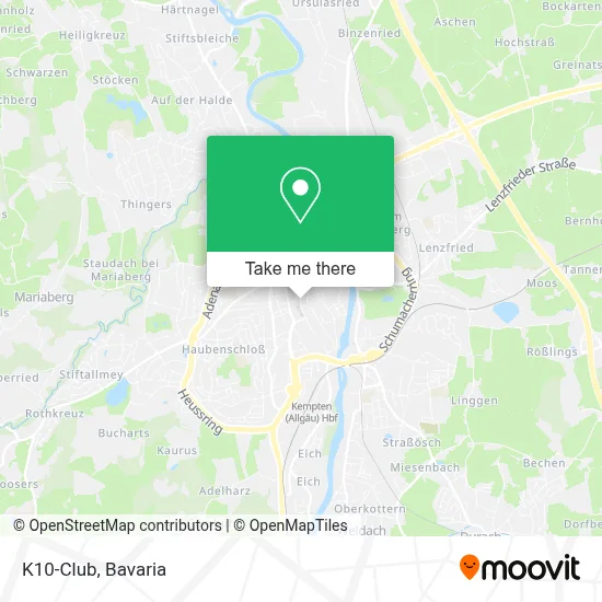 K10-Club map