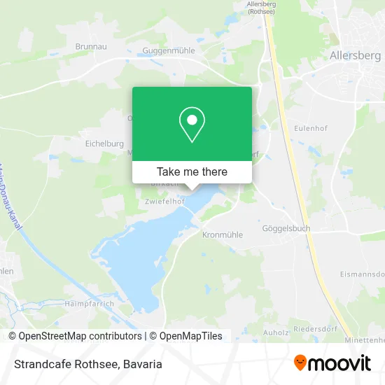 Strandcafe Rothsee map