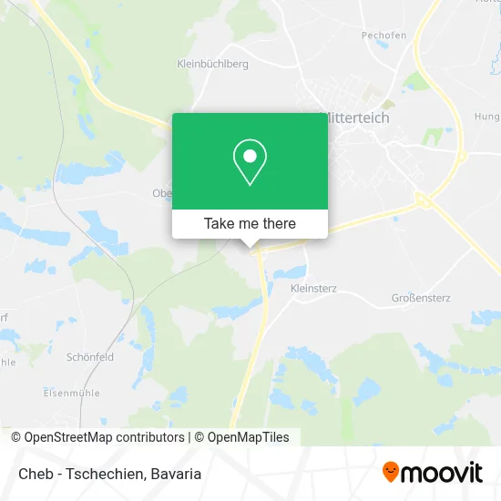 Cheb - Tschechien map