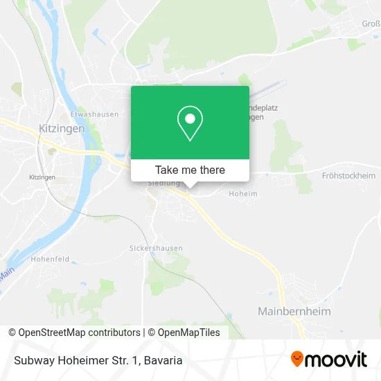 Subway Hoheimer Str. 1 map