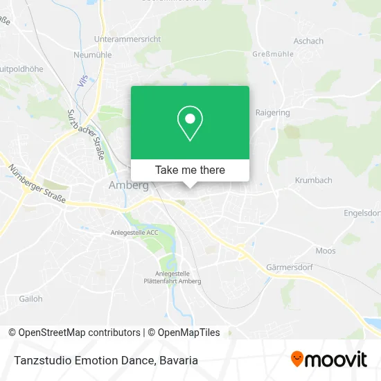 Tanzstudio Emotion Dance map