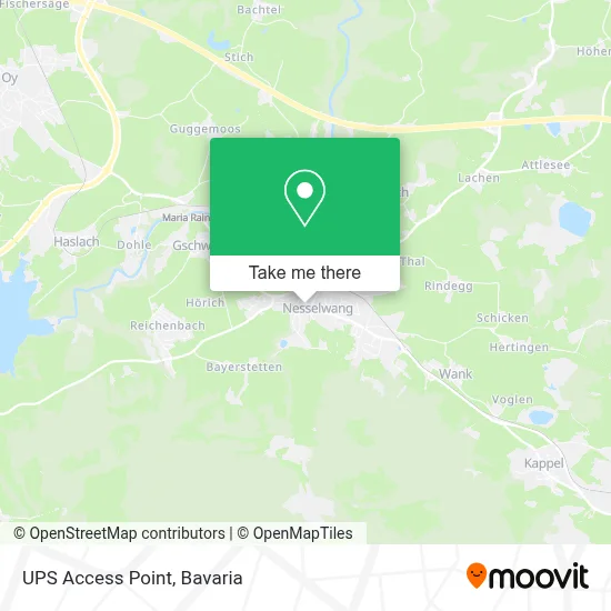 Ups Access Point map
