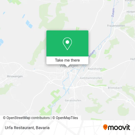 Restaurant Urfa map