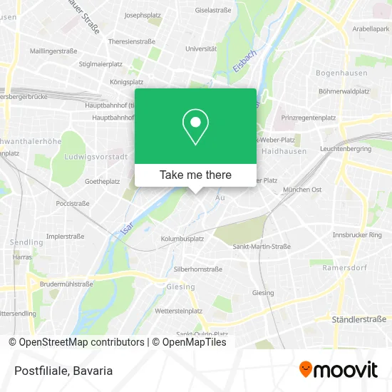 Postfiliale map