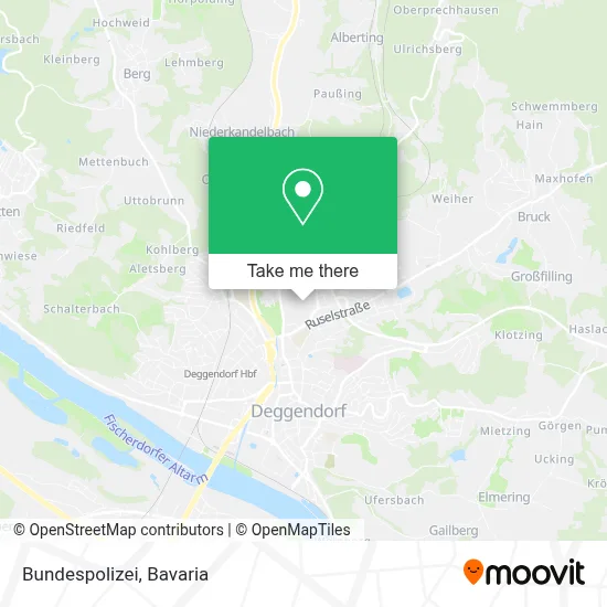 Bundespolizei map
