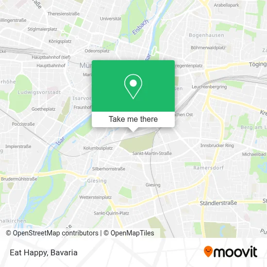 Eat Happy map