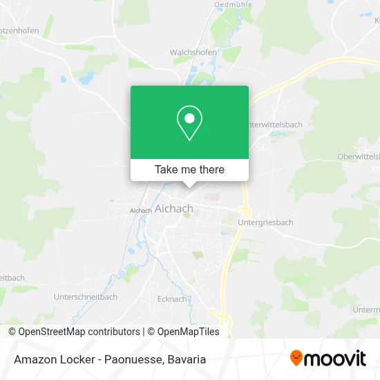 Amazon Locker - Paonuesse map