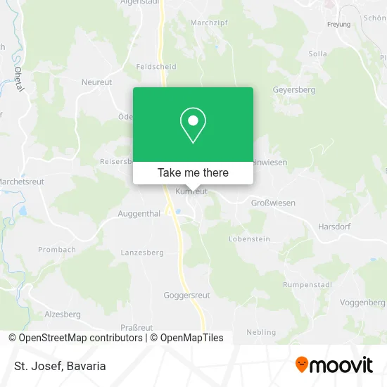 St. Josef map