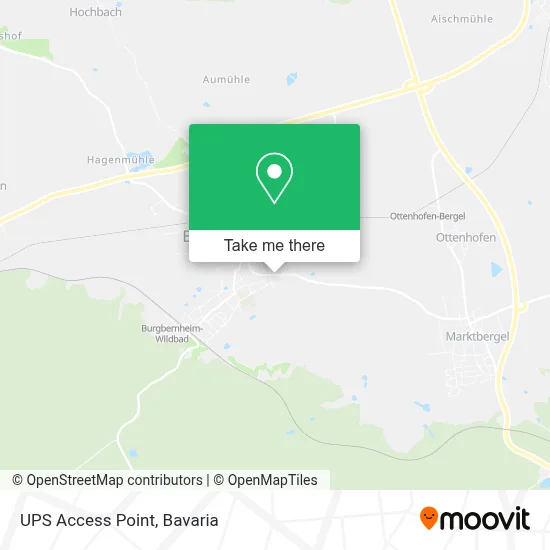 Ups Access Point map