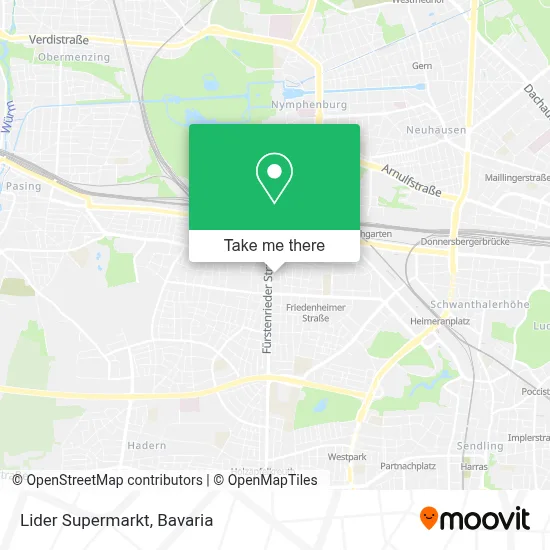 Lider Supermarkt map