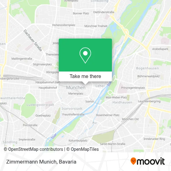 Zimmermann Munich map