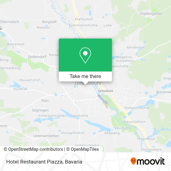 Hotel Restaurant Piazza map