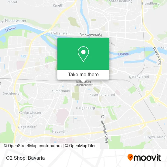 O2 Shop map