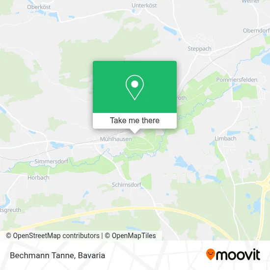 Bechmann Tanne map