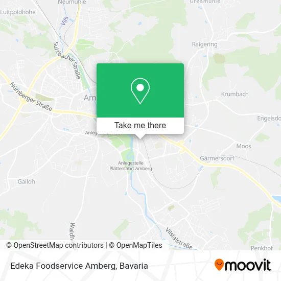 Edeka Foodservice Amberg map