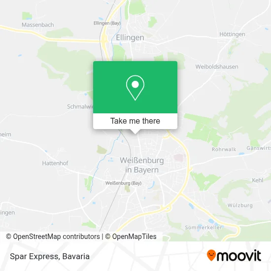 Spar Express map