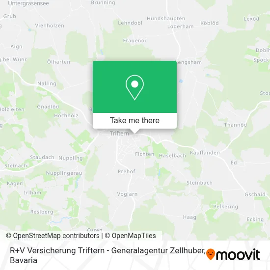 R+V Versicherung Triftern - Generalagentur Zellhuber map