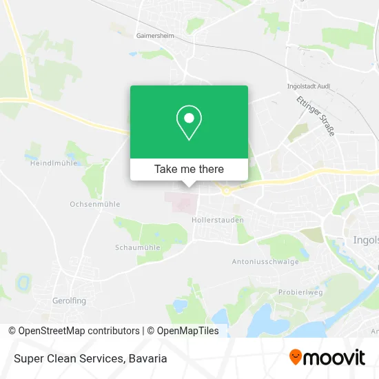 Super Clean Services map