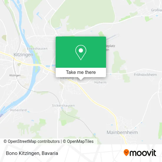 Bono Kitzingen map