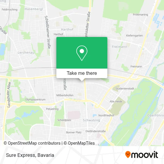 Sure Express map