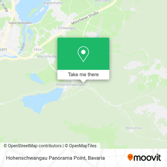 Hohenschwangau Panorama Point map