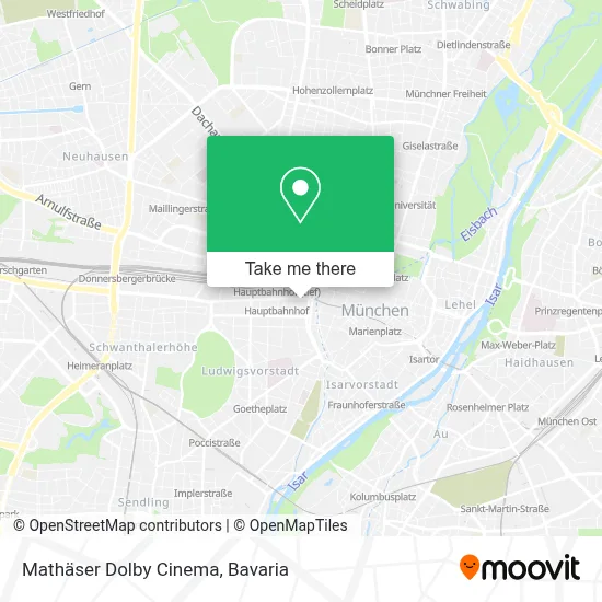 Mathäser Dolby Cinema map