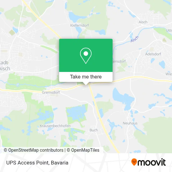 Ups Access Point map