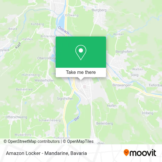 Amazon Locker - Mandarine map