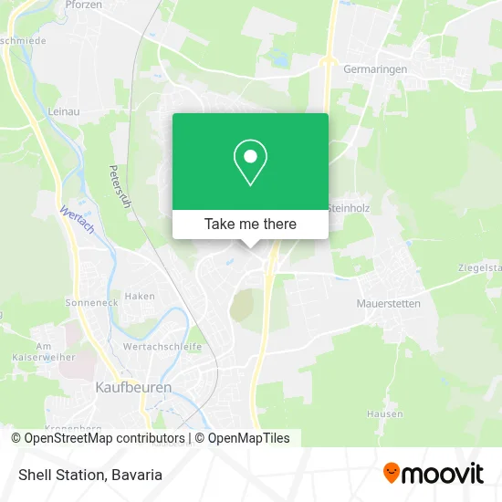 Shell Station map