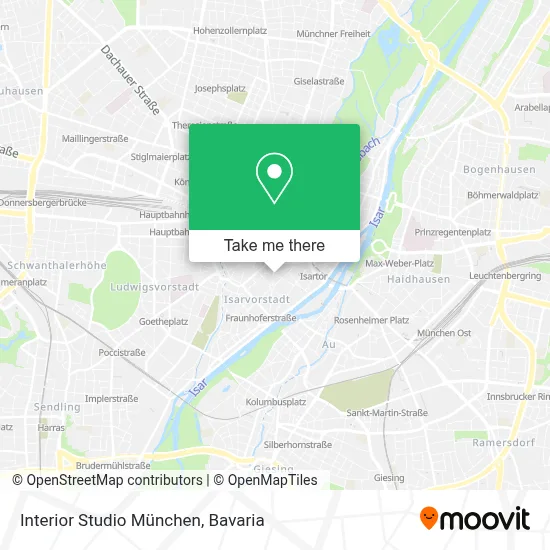 Interior Studio München map