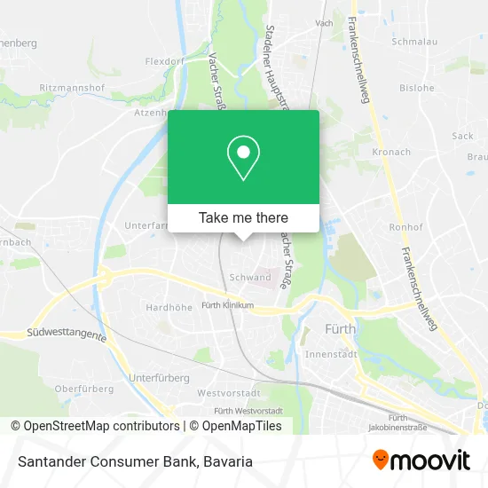 Santander Consumer Bank map