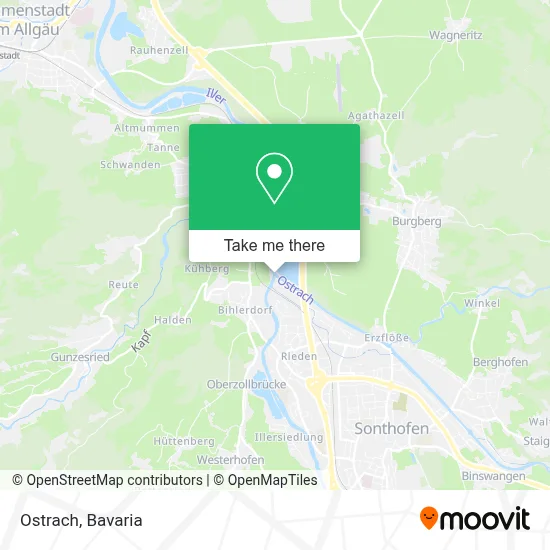 Ostrach map
