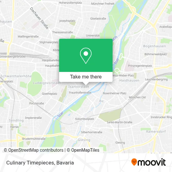 Culinary Timepieces map