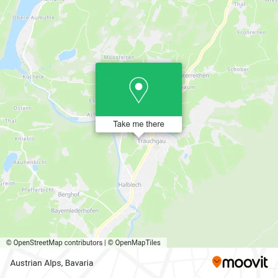 Austrian Alps map