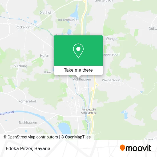 Edeka Pirzer map